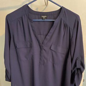 Torrid Harper Georgette Pullover Blouse Size 00